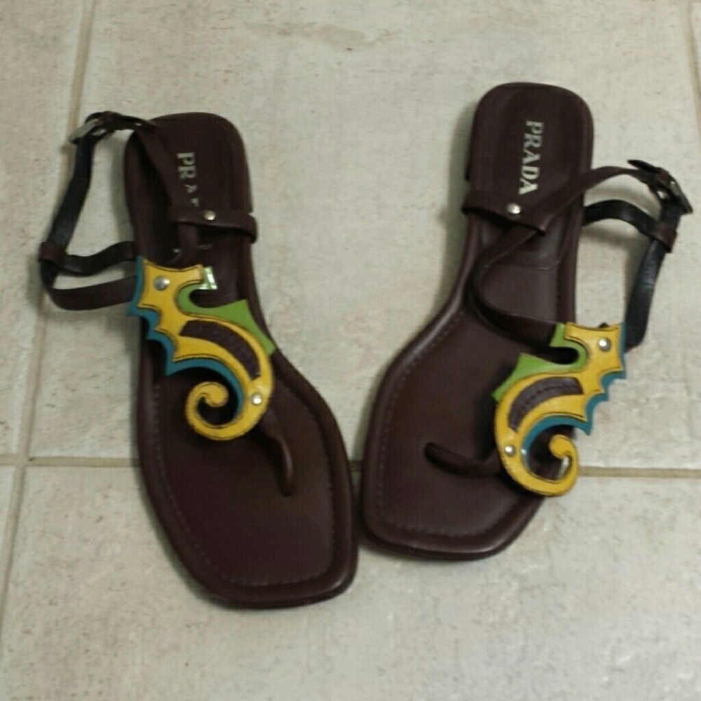 Prada Seahorse Sandals